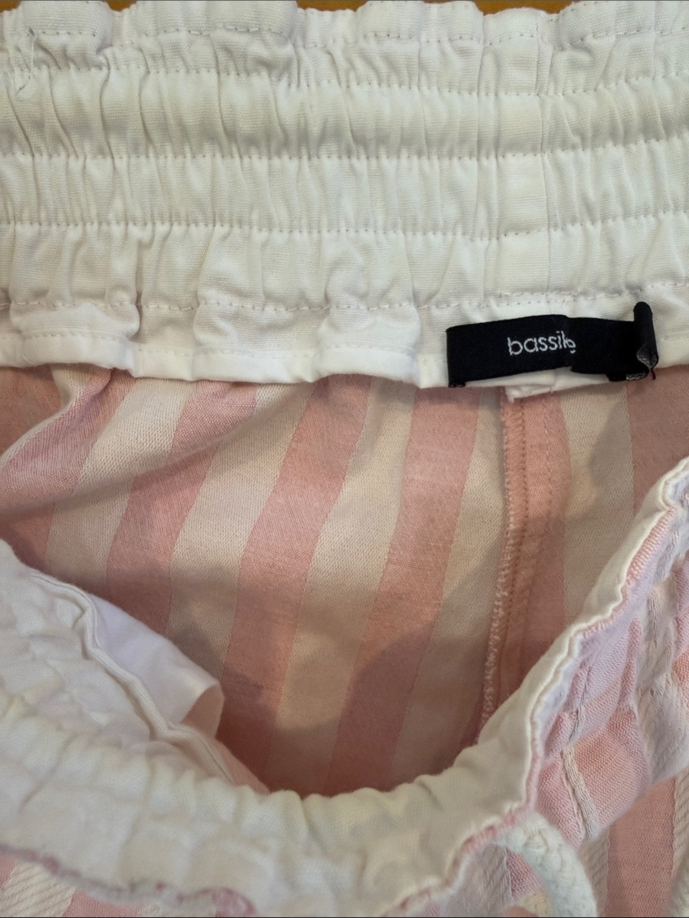bassike Striped Cotton Linen Pants - Picture 9 of 10